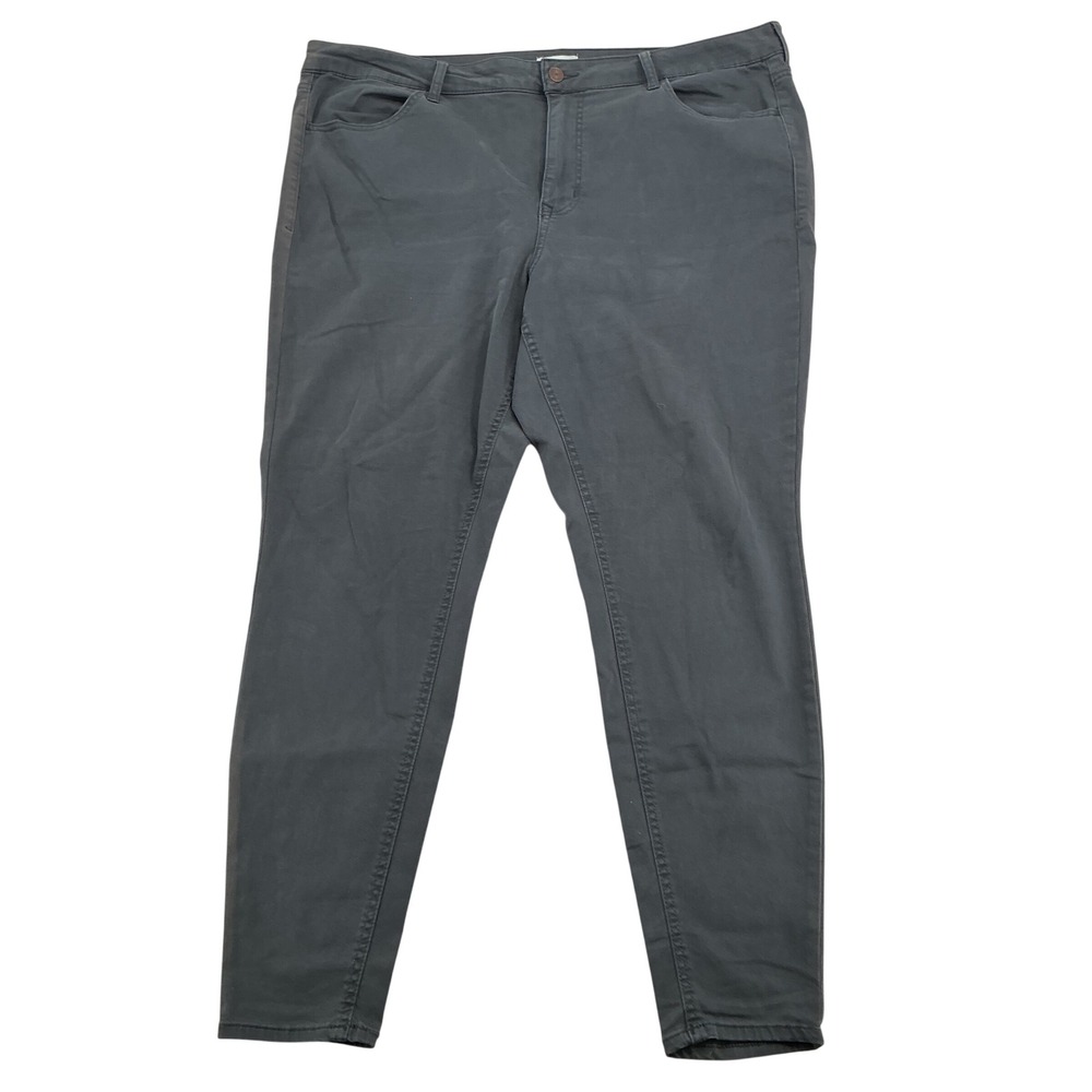 Maurices M Jeans High Rise Legging Pants Women 20W Gray Stretch Skinny Casual
